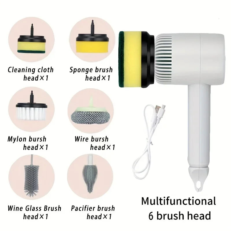 Ultra-Satisfying Drill Scrub Dish Cleaner