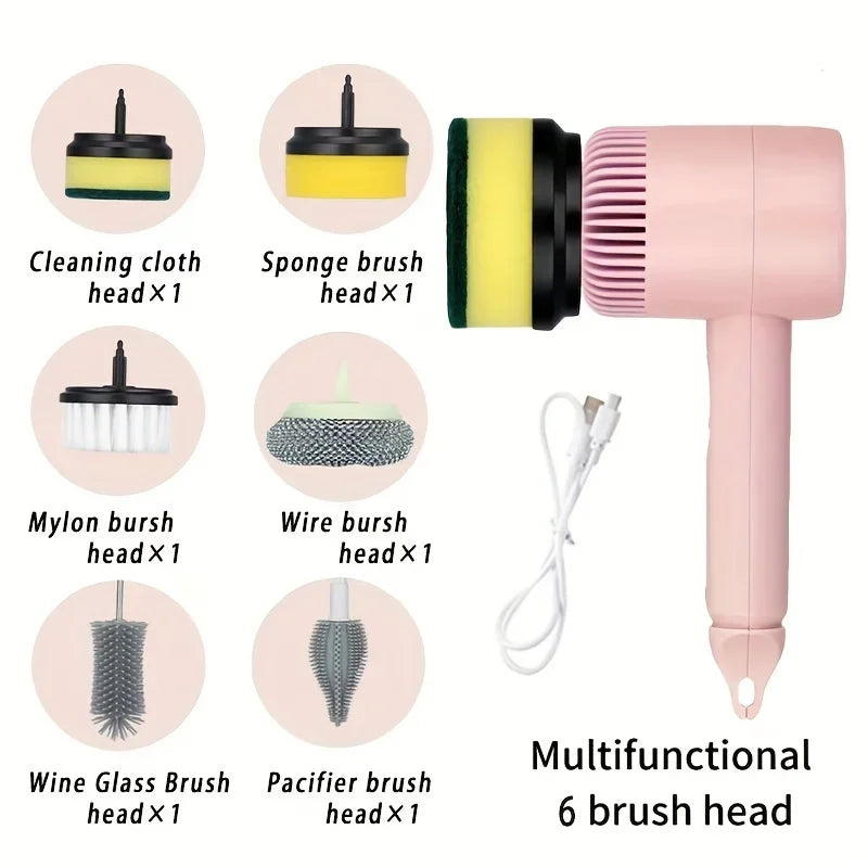 Ultra-Satisfying Drill Scrub Dish Cleaner