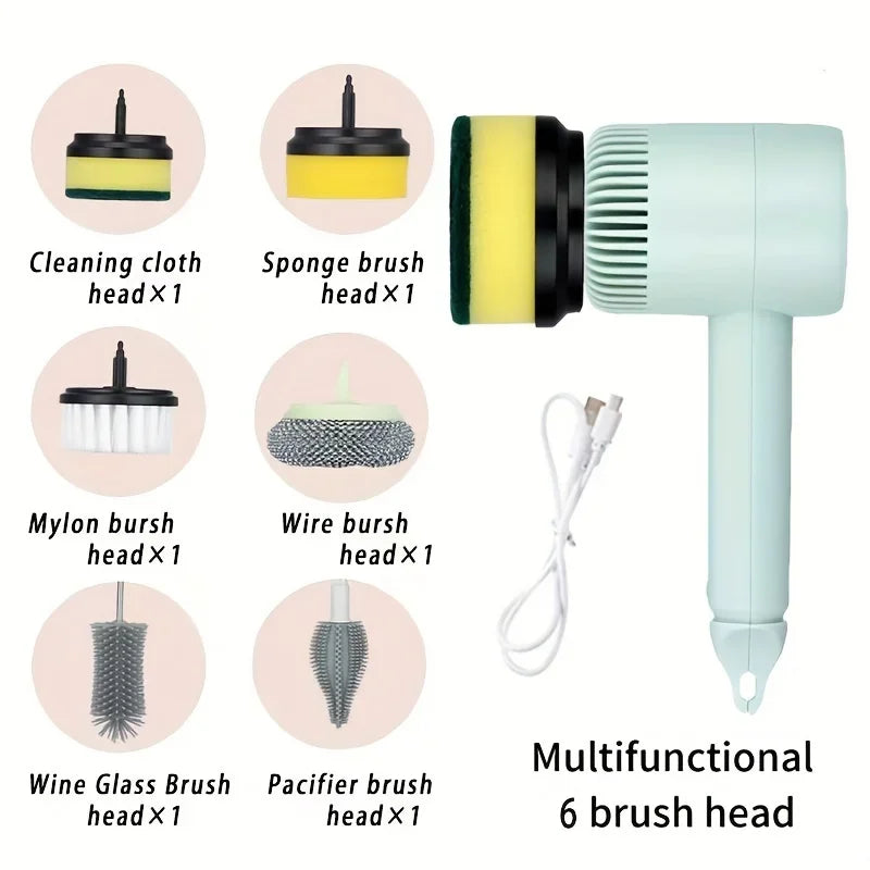 Ultra-Satisfying Drill Scrub Dish Cleaner